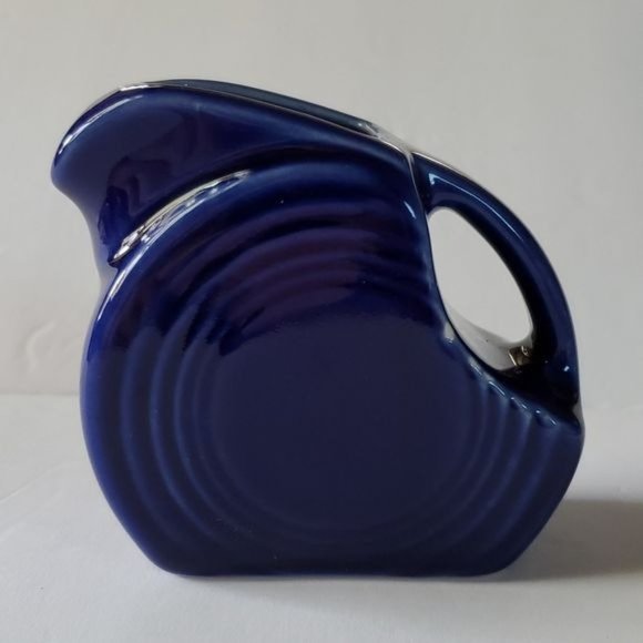 Fiestaware Fiesta Small CERAMIC Mini Disk Pitcher Twilight Blue - Picture 2 of 12